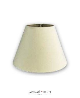 PANTALLA CONICA 25x17x12C. PT-8125-LB LONETA BEIGE
