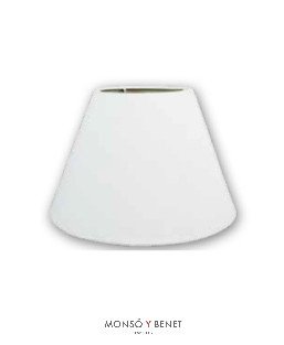 PANTALLA CONICA 30x25x15C. PT-8330-LB LINO BLANCO