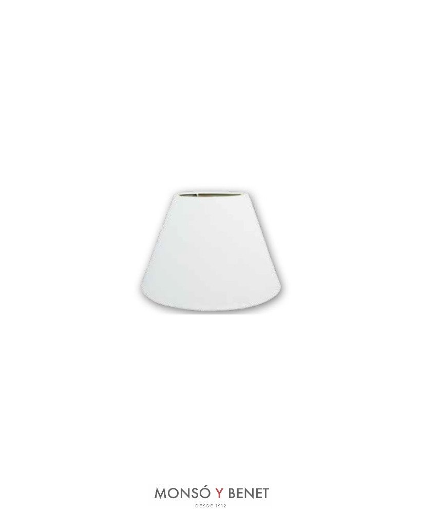 PANTALLA CONICA 30x25x15C. PT-8330-LB LINO BLANCO