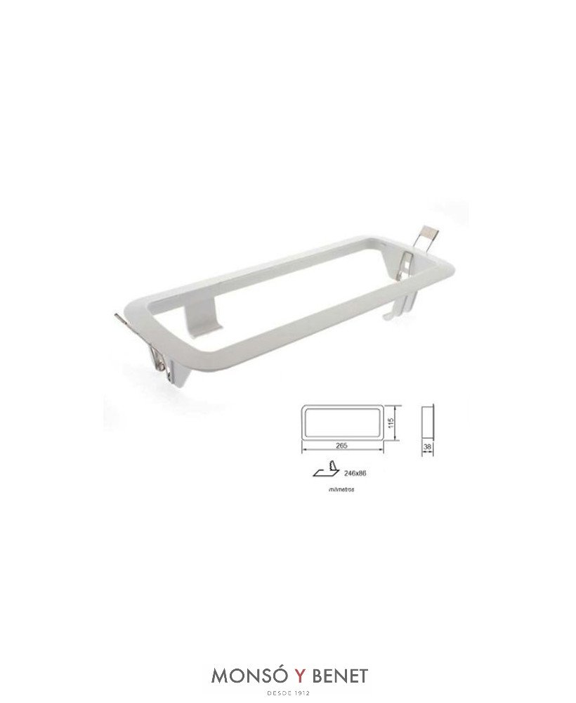 ACCESORIO ENRASAR LN-10-DT PARA SERIE EMERGENCIAS LN LED