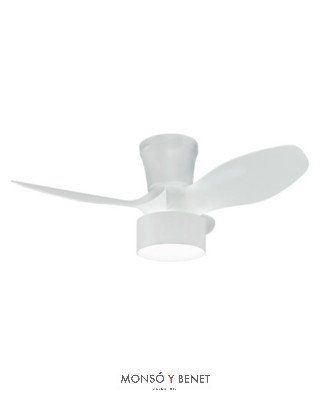 VENTILADOR TECHO CON LUZ FLYMAXB BLANCO CCT
