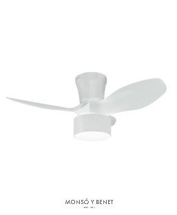VENTILADOR TECHO CON LUZ FLYMAXB BLANCO CCT