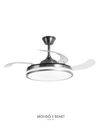 VENTILADOR TECHO RETRACTIL CON PLAFON 60W VERONA NM