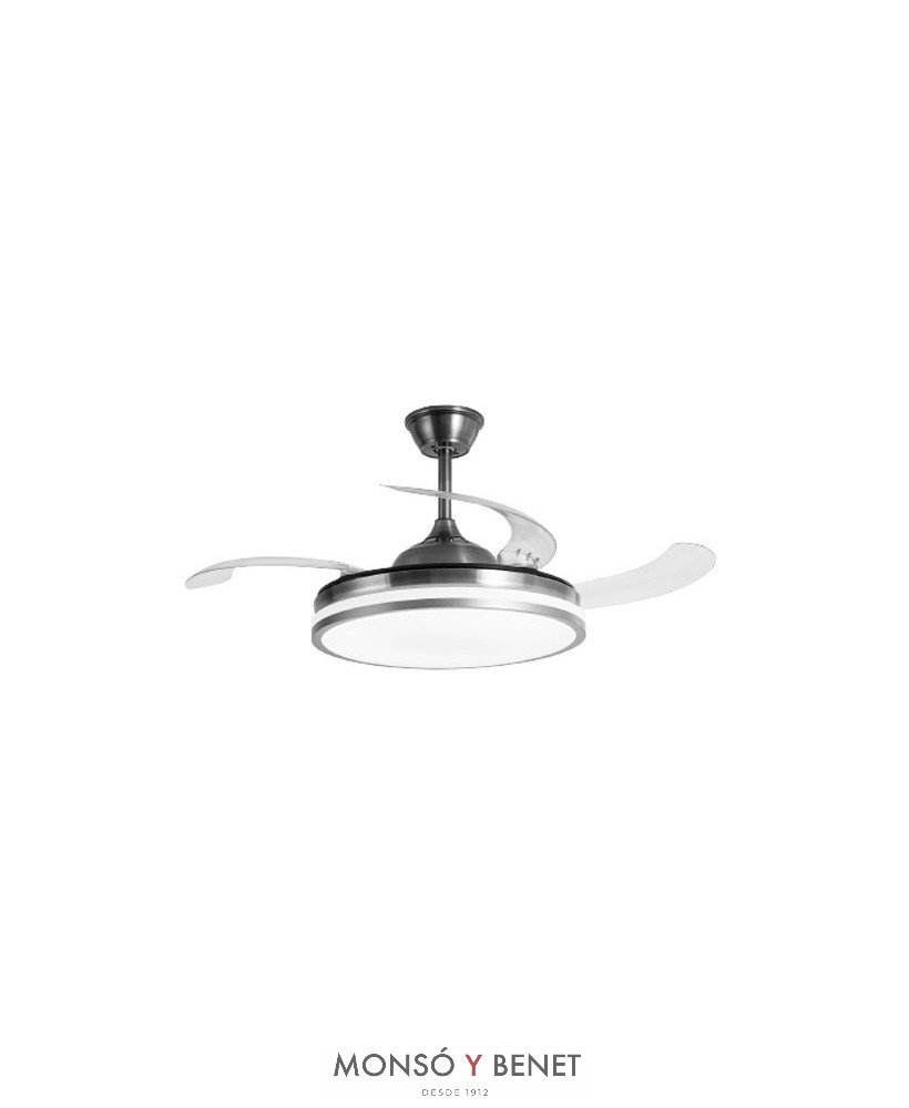 VENTILADOR TECHO RETRACTIL CON PLAFON 60W VERONA NM