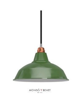 PANTALLA METAL BISTROT-30 V VERDE