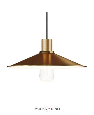 PANTALLA METALICA 6006/30 BRONCE PULIDO