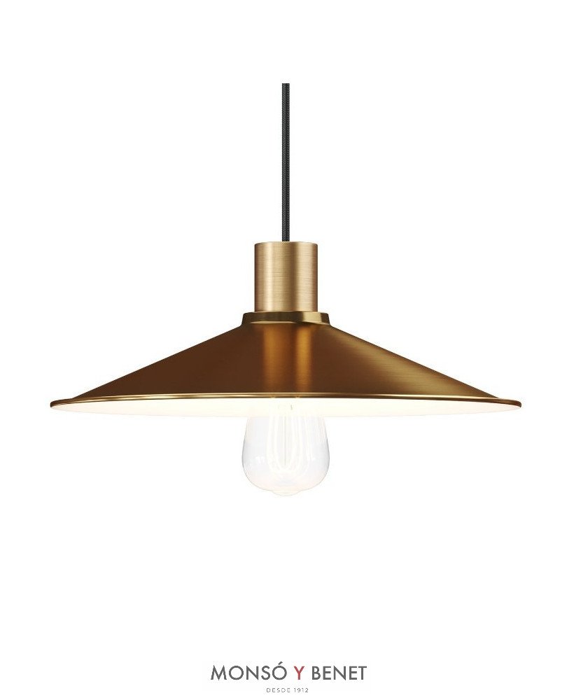 PANTALLA METALICA 6006/30 BRONCE PULIDO