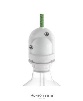 PORTALAMPARAS COLGANTE ESTANCO 62033B IP65 BLANCO