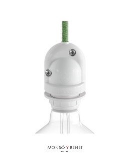 PORTALAMPARAS COLGANTE ESTANCO 62033B IP65 BLANCO