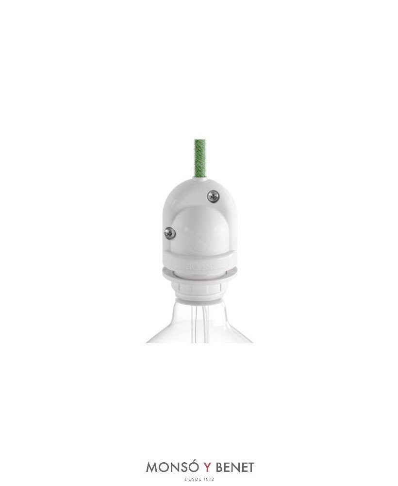 PORTALAMPARAS COLGANTE ESTANCO 62033B IP65 BLANCO