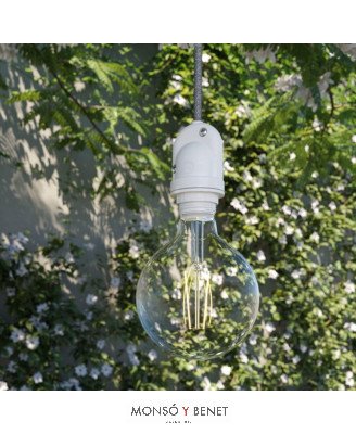 PORTALAMPARAS COLGANTE ESTANCO 62033B IP65 BLANCO