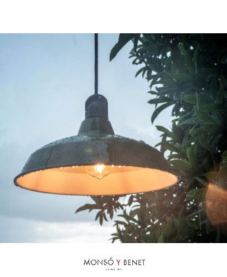 PORTALAMPARAS COLGANTE ESTANCO 62033N IP65 NEGRO