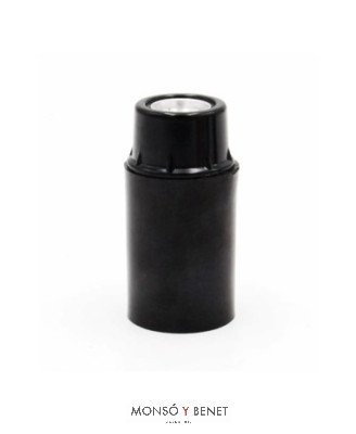 PORTALAMPARAS E-14 No. 4403 TORNILLO NEGRO