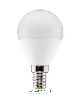 BOMBILLA LED ESFERICA 12 24 VOLTIOS 06E1M3 E14 3000K