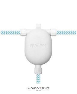DERIVADOR CABLE EN T IP65 23019B BLANCO