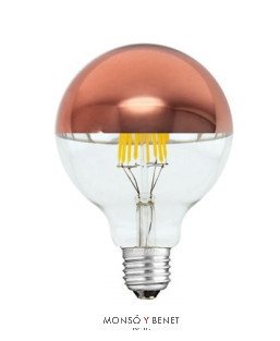 BOMBILLA LED GLOBO SPOT COBRE 125mm. 7G1SC2 E27 2700K DIM