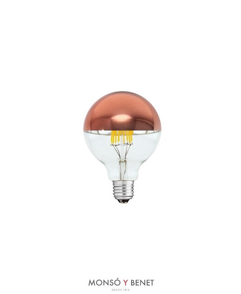 BOMBILLA LED GLOBO SPOT COBRE 125mm. 7G1SC2 E27 2700K DIM