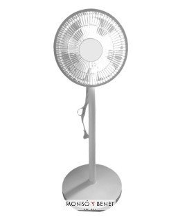 VENTILADOR DE PIE OSCILANTE 23CM FS-424 B BLANCO