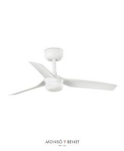 MINI PUNT S Ø900mm BLANCO 3 PALAS BLANCAS 10W CCT