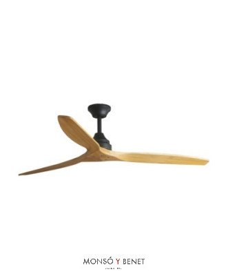 ALO DC Ø1520MM NEGRO 3 PALAS MADERA