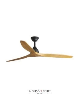 ALO DC Ø1520MM NEGRO 3 PALAS MADERA
