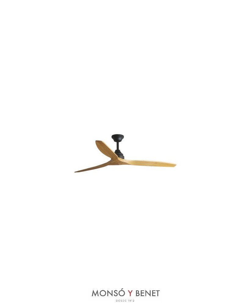 ALO DC Ø1520MM NEGRO 3 PALAS MADERA