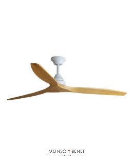 ALO DC Ø1520MM BLANCO 3 PALAS MADERA