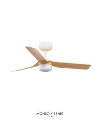 MINI PUNT S Ø900mm BLANCO 3 P MADERA CLARA 10W CCT