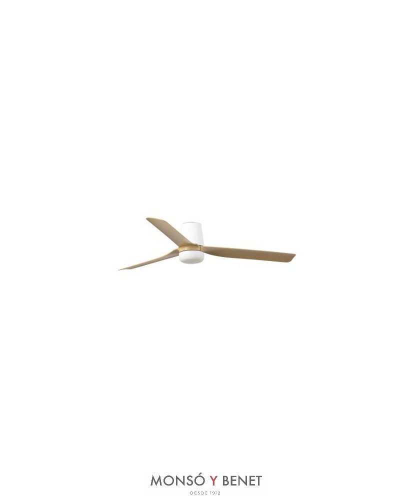 PUNT TUB M Ø1300MM BLANCO 3 P MADERA CLARA LED 18W