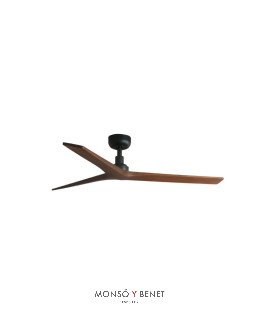 KLIM M Ø1250mm NEGRO 3 PALAS MADERA NOGAL OSCURO