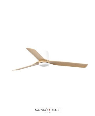 PUNT TUB M Ø1300MM BLANCO 3 PALAS MADERA CLARA