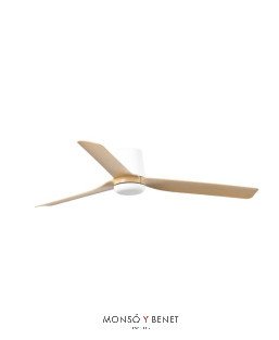 PUNT TUB M Ø1300MM BLANCO 3 PALAS MADERA CLARA