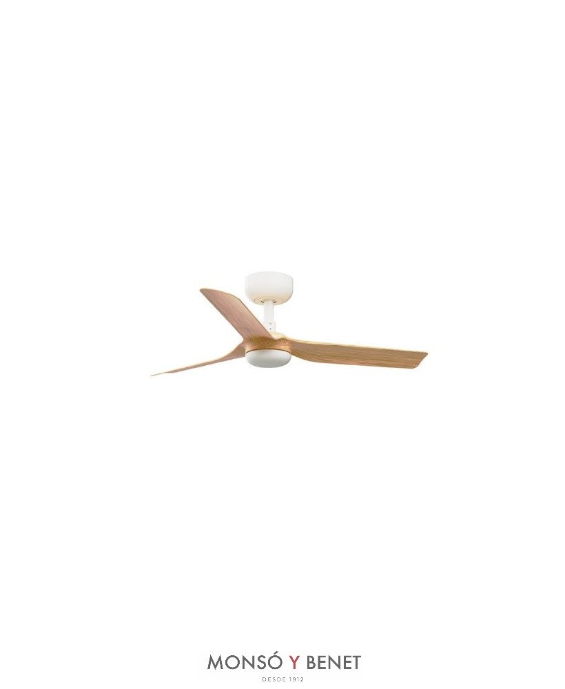 MINI PUNT S Ø900mm BLANCO 3 PALAS MADERA CLARA