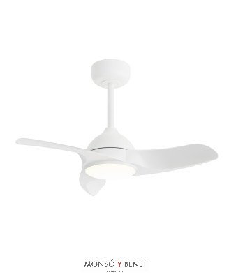 2199399 - Ventilador de techo blanco Ø76 cm con luz LED