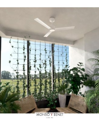 2183343 - Ventilador de techo blanco Ø127 cm con luz LED