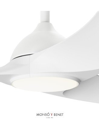 2199399 - Ventilador de techo blanco Ø76 cm con luz LED