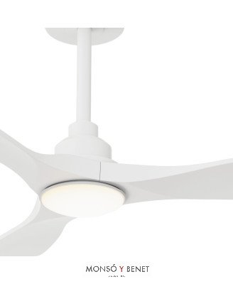 2198767 - Ventilador de techo blanco Ø91 cm con luz LED