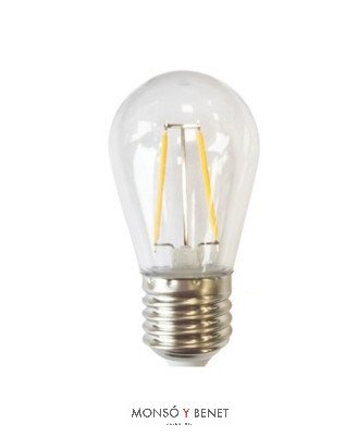 BOMBILLA LED ANTI ROTURA ESFERICA TRANS. 02EON22 2200K E27
