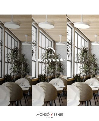VENTILADOR TECHO RETRACTIL CON PLAFON 36W 2193427