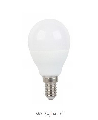 BOMBILLA LED ESFERICA OPAL 6EKMCCT E14 CCT 3000K A 6500K