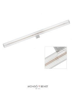 BOMBILLA HILO LED LINESTRA 1C.S14D 7W TR RAYAS 2700K DIM 50C