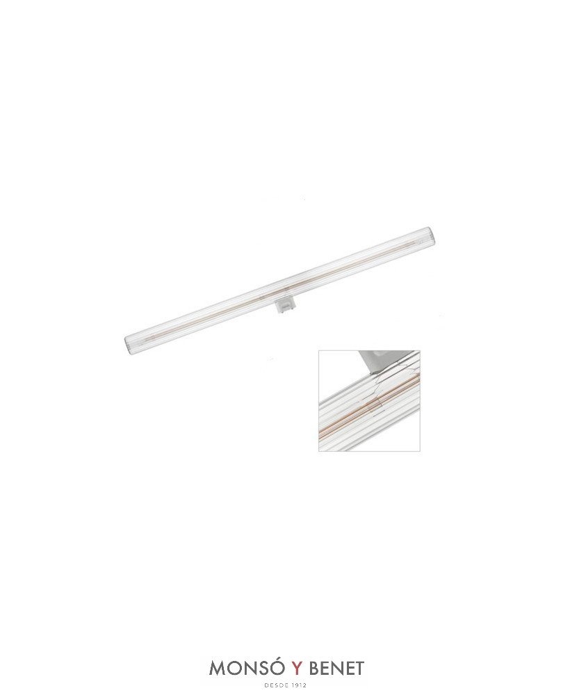 BOMBILLA HILO LED LINESTRA 1C.S14D 7W TR RAYAS 2700K DIM 50C