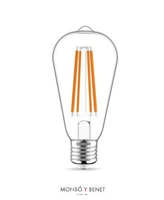 BOMBILLA LED SIN PARPADEOS ST64 11W 11RUD2 E27 TR DIM CRI97