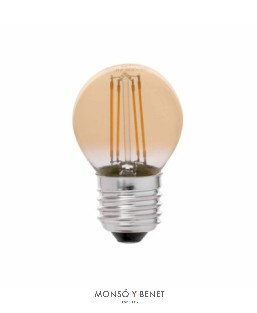 BOMBILLA LED ESFERICA ORO DIMABLE 04EDN2 2K E27