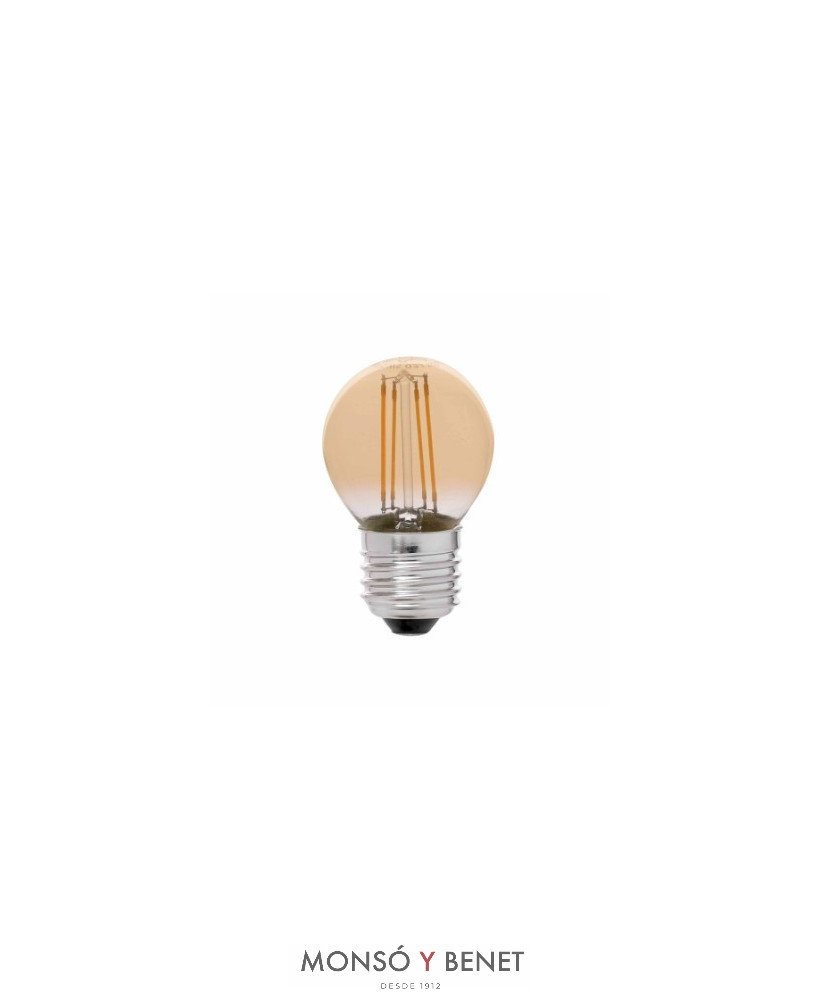 BOMBILLA LED ESFERICA ORO DIMABLE 04EDN2 2K E27
