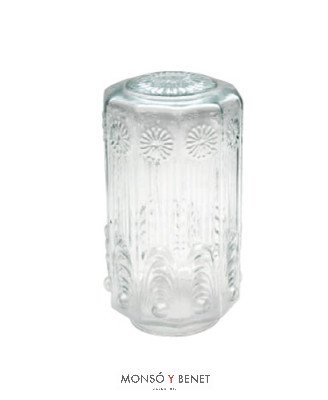 TULIPA LÁMPARA VINTAGE CRISTAL CILINDRO TU-5930 TRANSPARENTE