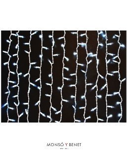 CORTINA 400 LEDS BLANCO FRIO EXTERIOR IP65 D40012
