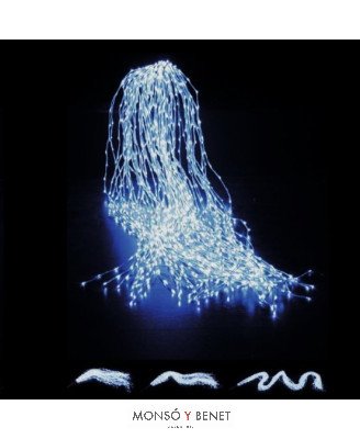 CORTINA LLUVIA 480 LEDS BLANCO FRIO D48006