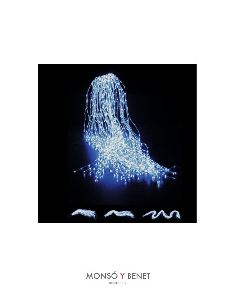 CORTINA LLUVIA 480 LEDS BLANCO FRIO D48006
