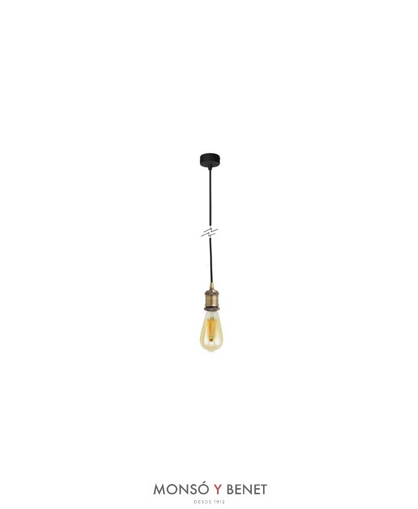 COLGANTE LAMPARA ARTNOV NEGRO ORO VIEJO